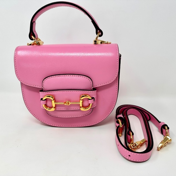 New! Pink Mini Crossbody Horsebit bag - Picture 2 of 8